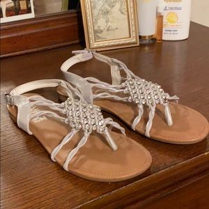Silver sandals